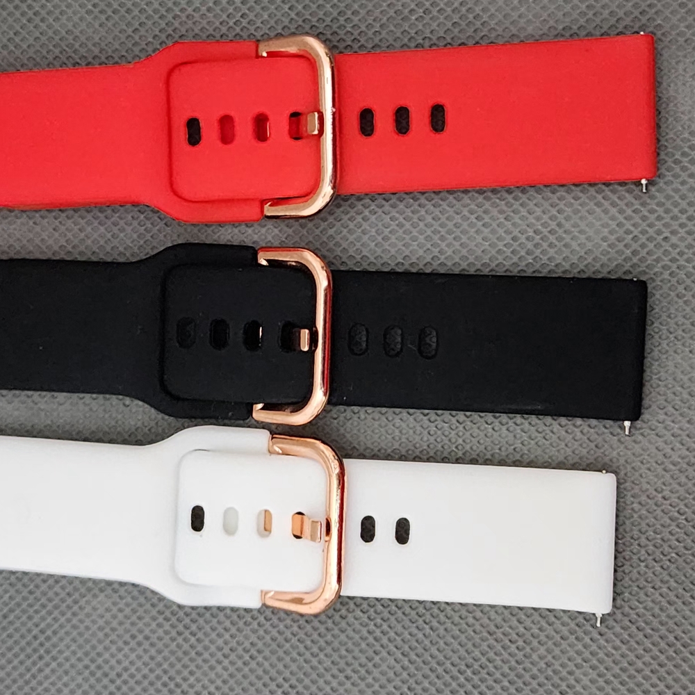 Smart Wearable Bands - Red, Black, and White